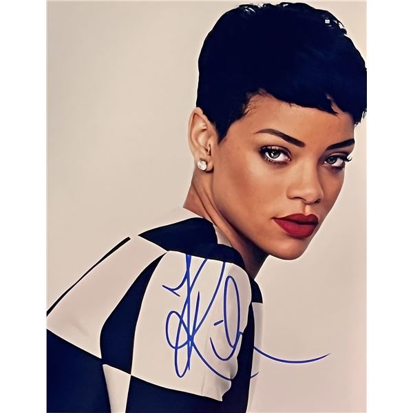 Singer Rihanna signed photo