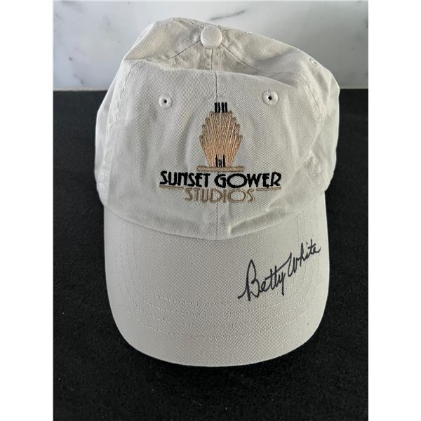 Betty White signed baseball cap