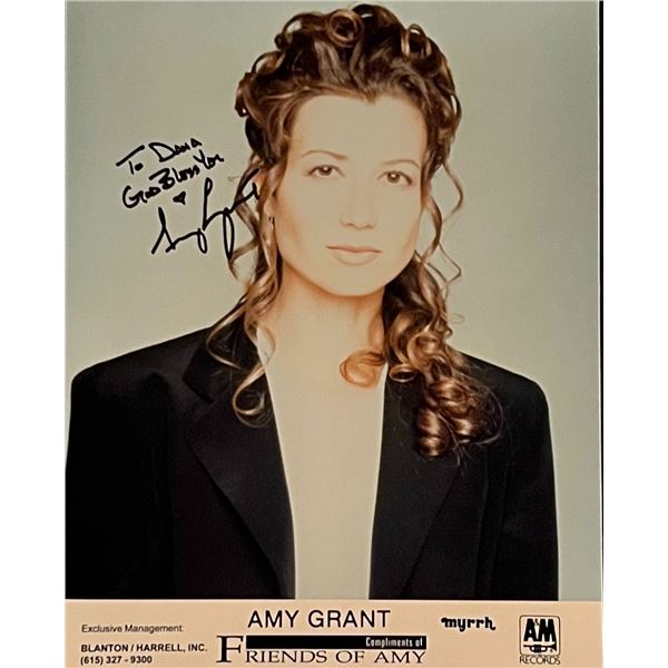 Singer Amy Grant Signed Photo