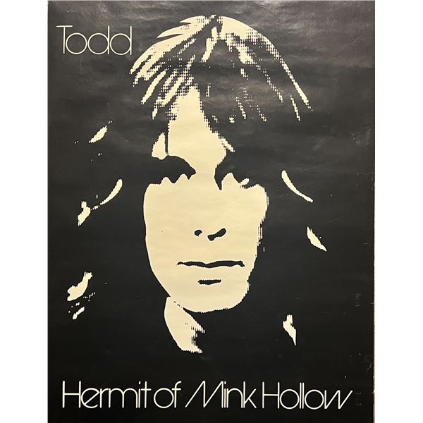 Rare Todd Rundgren Hermit of Mink Hollow original poster