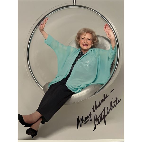 Betty White signed photo