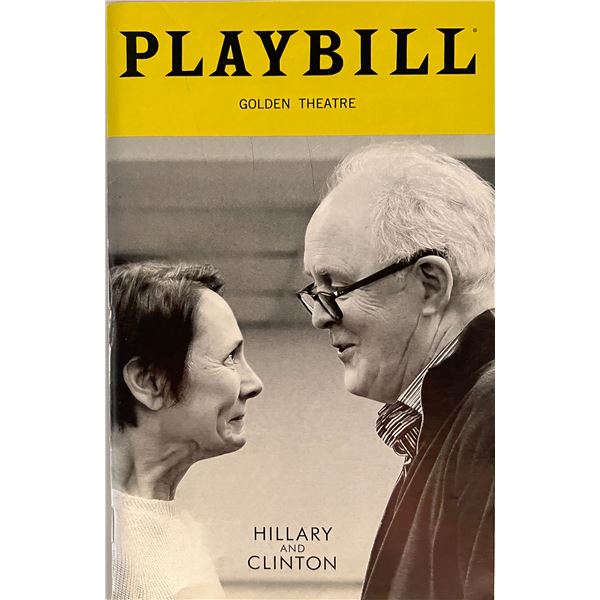 Golden Theatre Hillary and Clinton Playbill