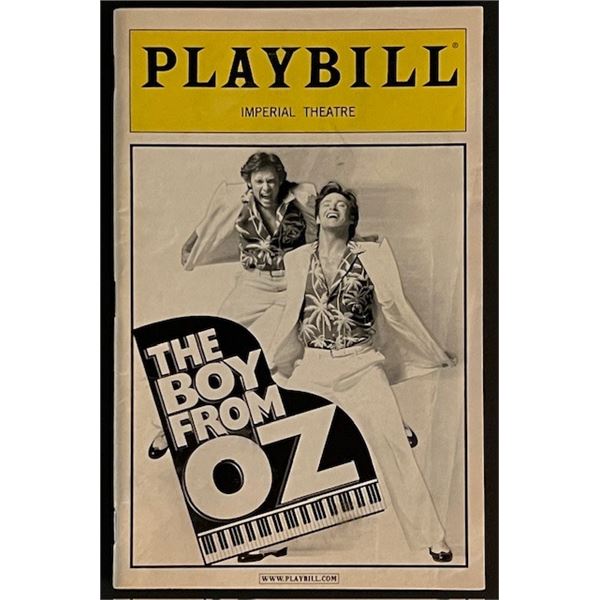 2004 Playbill for the Imperial Theatre Show The Boy From Oz with Hugh Jackman