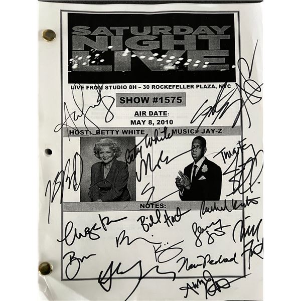Saturday Night Live cast signed script