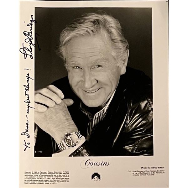 Cousins Llyod Bridges signed promo photo