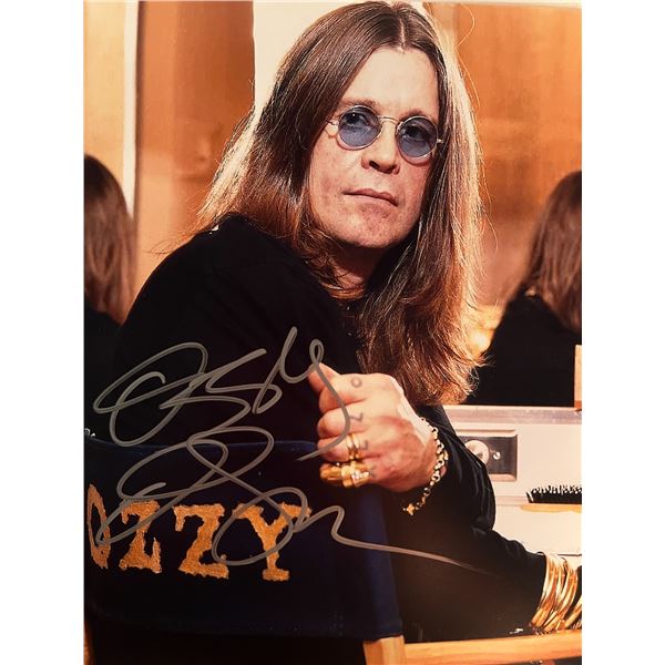 Ozzy Osbourne signed photo