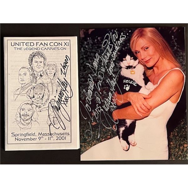 Virginia Hay Signed 8x10 inch photo and signed United Fan Convention XI 2001 Program