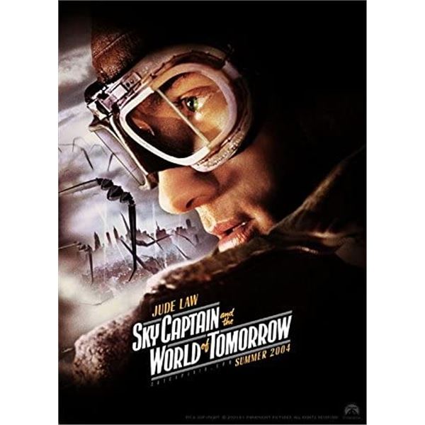 Sky Captain and the World of Tomorrow Jude Law 2004 original teaser movie poster