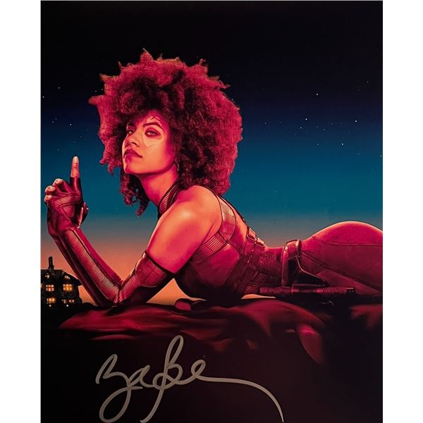 Deadpool Zazie Beetz signed photo