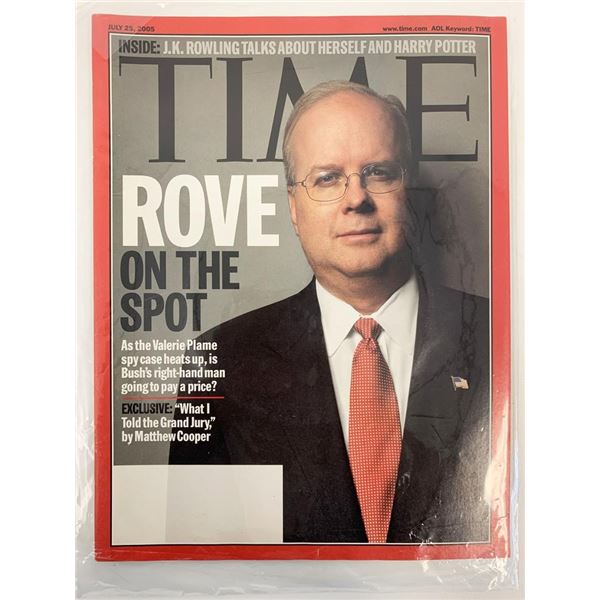 Time Magazine July 25 2005 Karl Rove Cover