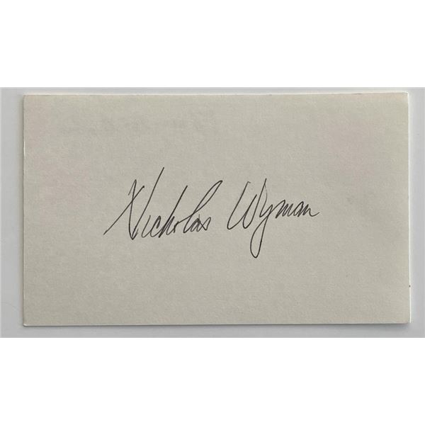 Nick Wyman original signature