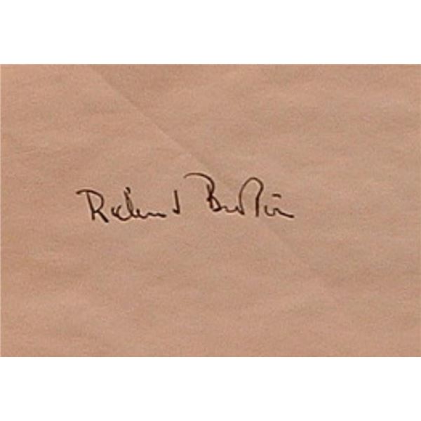 Richard Burton signature slip