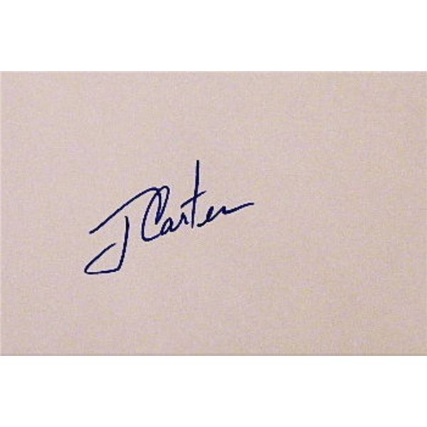 Jimmy Carter signature slip