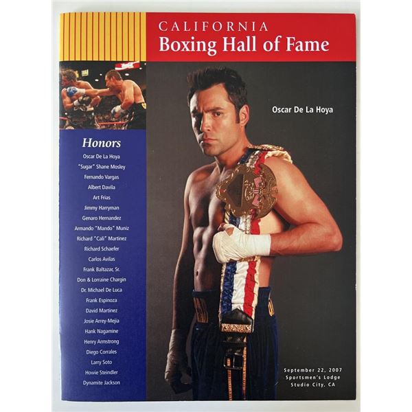 California Boxing Hall of Fame Oscar De La Hoya magazine