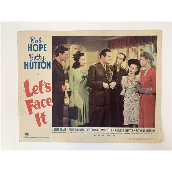 Let's Face It original 1943 vintage lobby card
