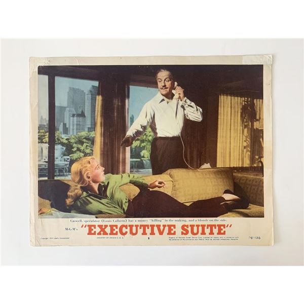 Executive Suite original 1954 vintage lobby card