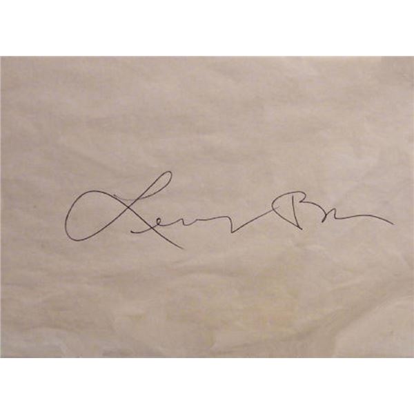 Lenny Bruce signature slip