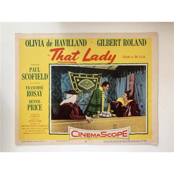 That Lady original 1955 vintage lobby card