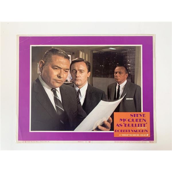 Bullitt original 1968 vintage lobby card