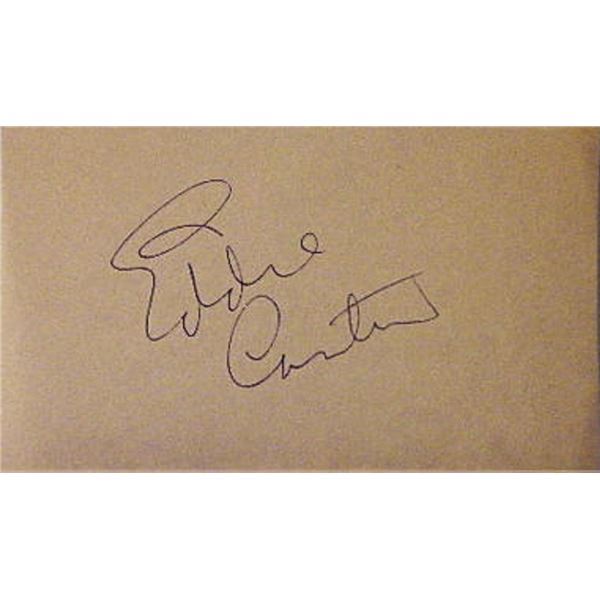 Eddie Cantor signature slip