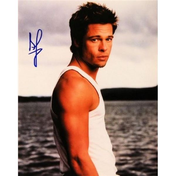 Fight Club Brad Pitt signed portrait photo