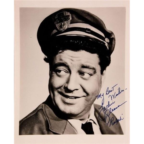 Jackie Gleason signed portrait photo