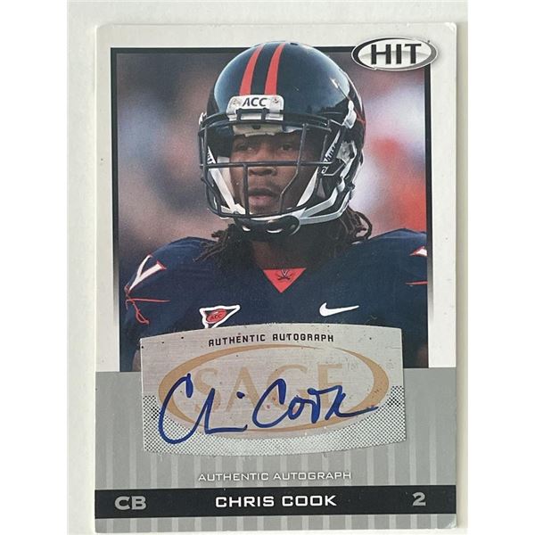 Chris Cook signed autograph card