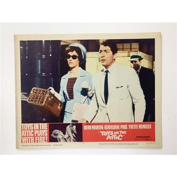 Toys in the Attic original 1963 vintage lobby card