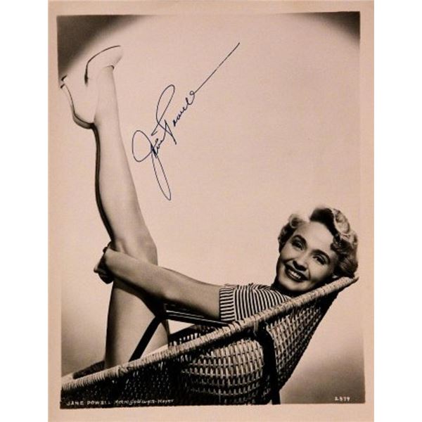 Jane Powell signed portrait photo