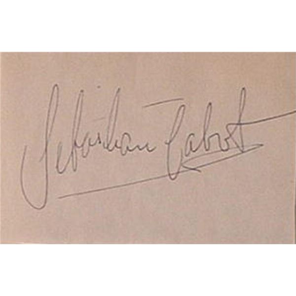 Family Affair Sebastian Cabot signature slip