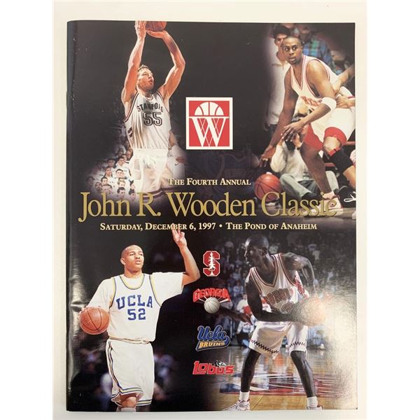 4th Annual John R. Wooden Signed Classic Souvenir Program 1997