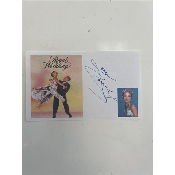 Actress Jane Powell original signature