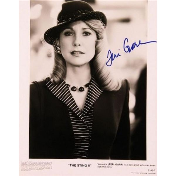 Teri Garr signed The Sting promo photo