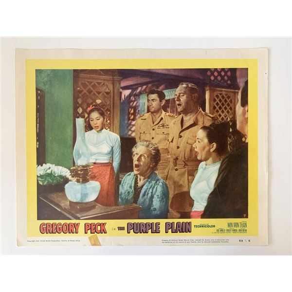The Purple Plain original 1954 vintage lobby card
