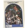Image 1 : Detroit Pistons Coach Chuck Daly 1989 NBA #11 signed trading card