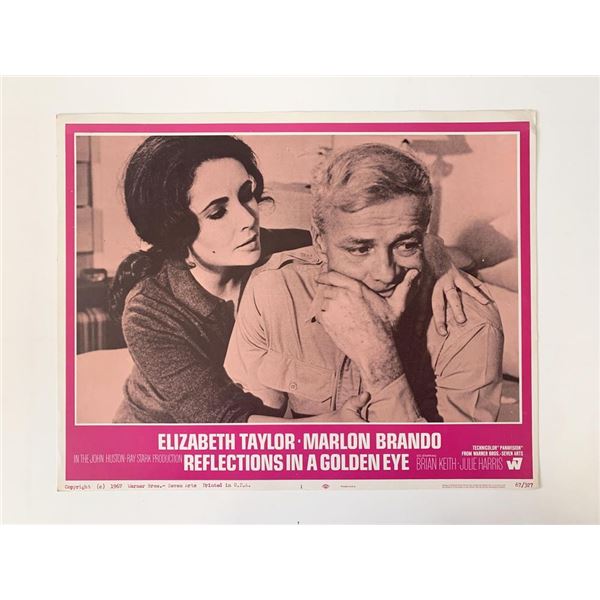 Reflections in a Golden Eye original 1967 vintage lobby card
