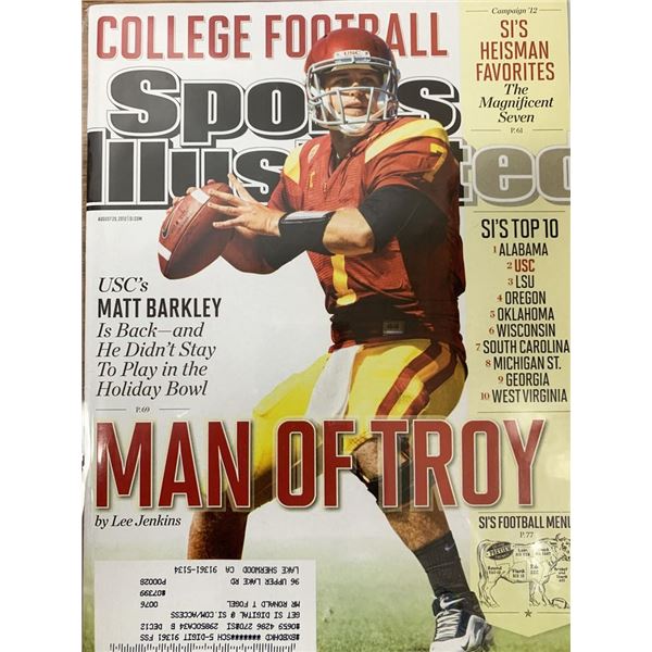 Sports Illustrated Magazine 2012 Matt Barkley Issue