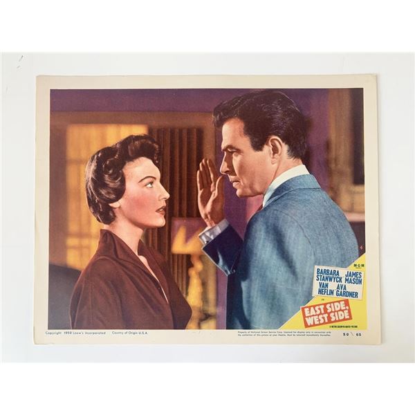 East Side, West Side original 1950 vintage lobby card
