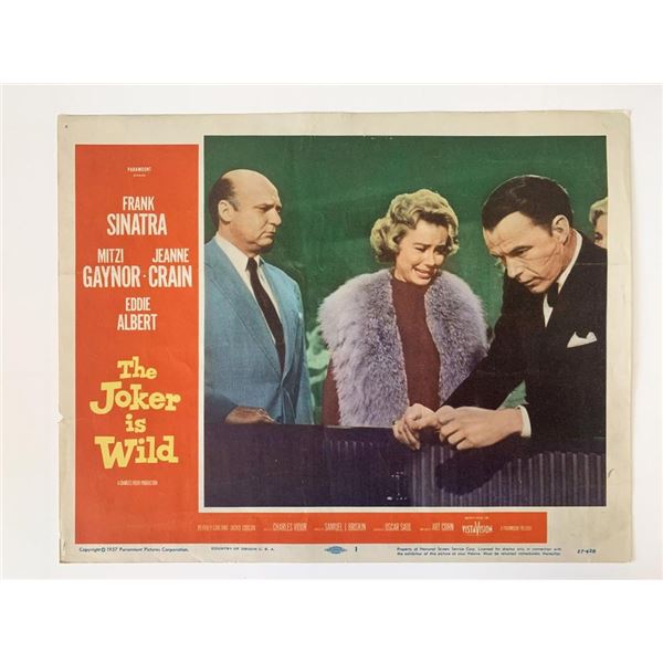 The Joker Is Wild original 1957 vintage lobby card