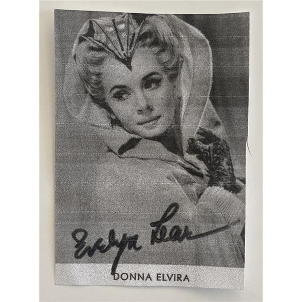 Evelyn Lear signed photo