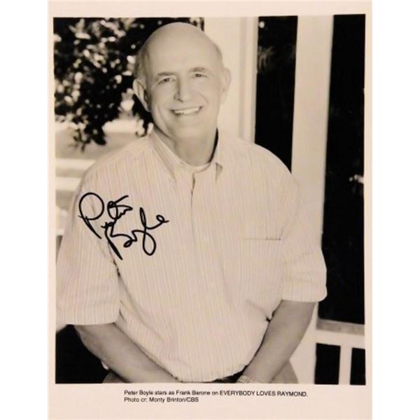 Peter Boyle signed promo photo