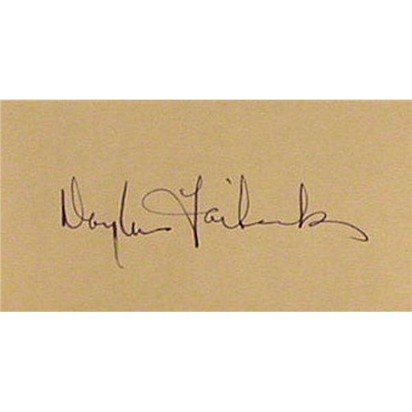Douglas Fairbanks signature slip