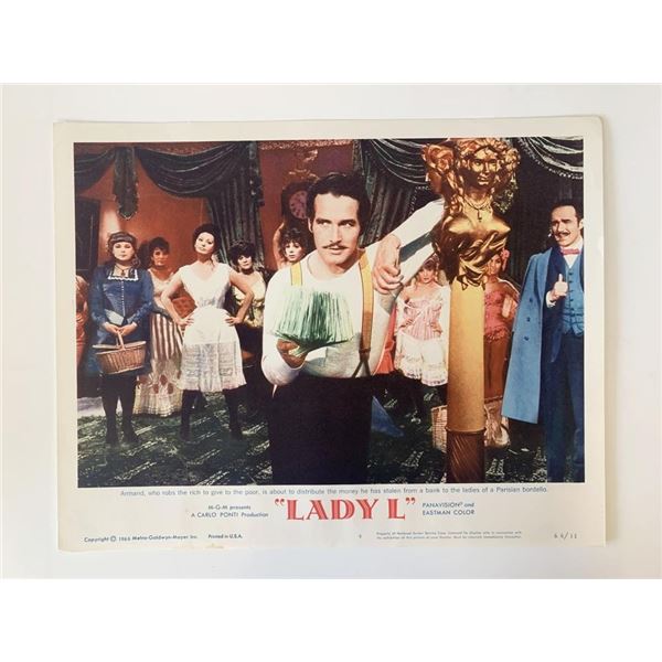 Lady L original 1966 vintage lobby card