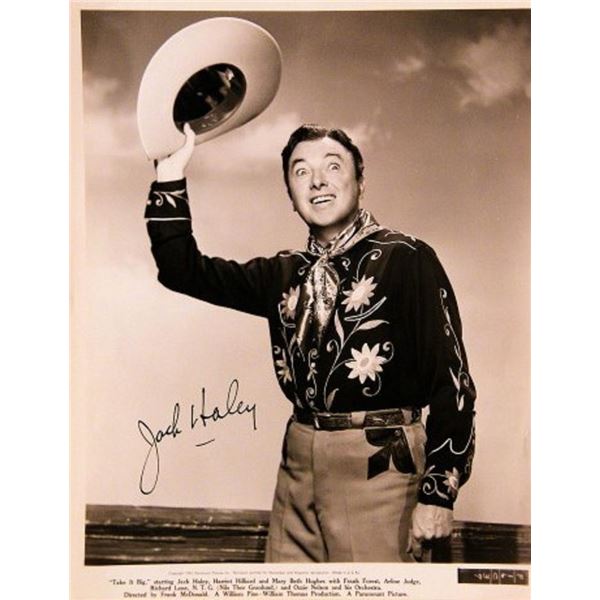 Jack Haley signed portrait photo