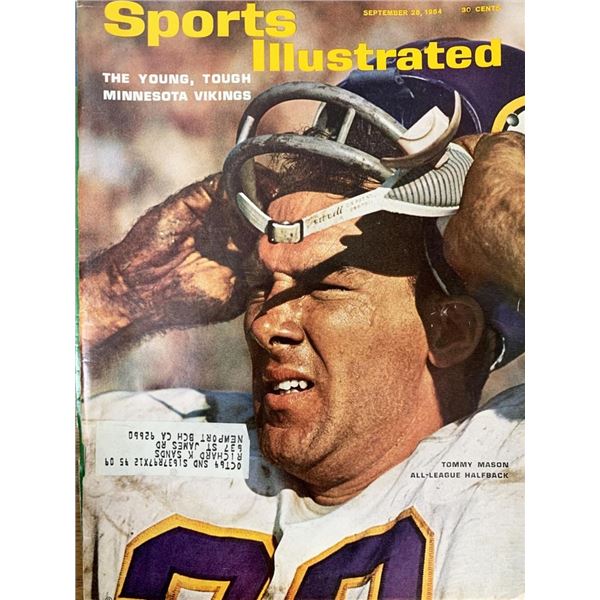 Sports Illustrated Magazine 1964 Tommy Mason Issue