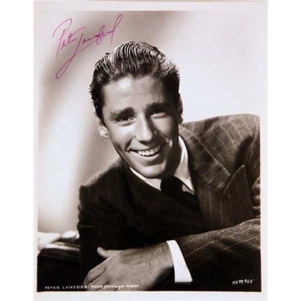 Peter Lawford signed portrait photo