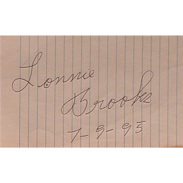 Lonnie Brooks signature slip