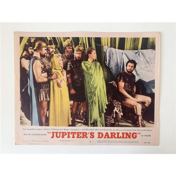 Jupiter's Darling original 1955 vintage lobby card