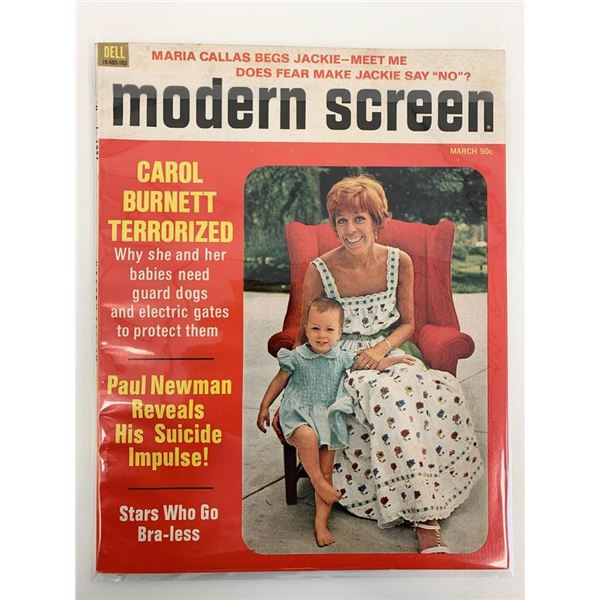 Modern Screen Magazine Carol Burnett/ Paul Newman / Liz Taylor March 1971