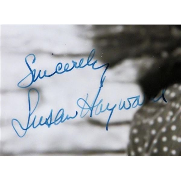 Susan Hayward signed portrait photo